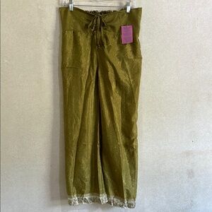 Olive Wide Leg Pants